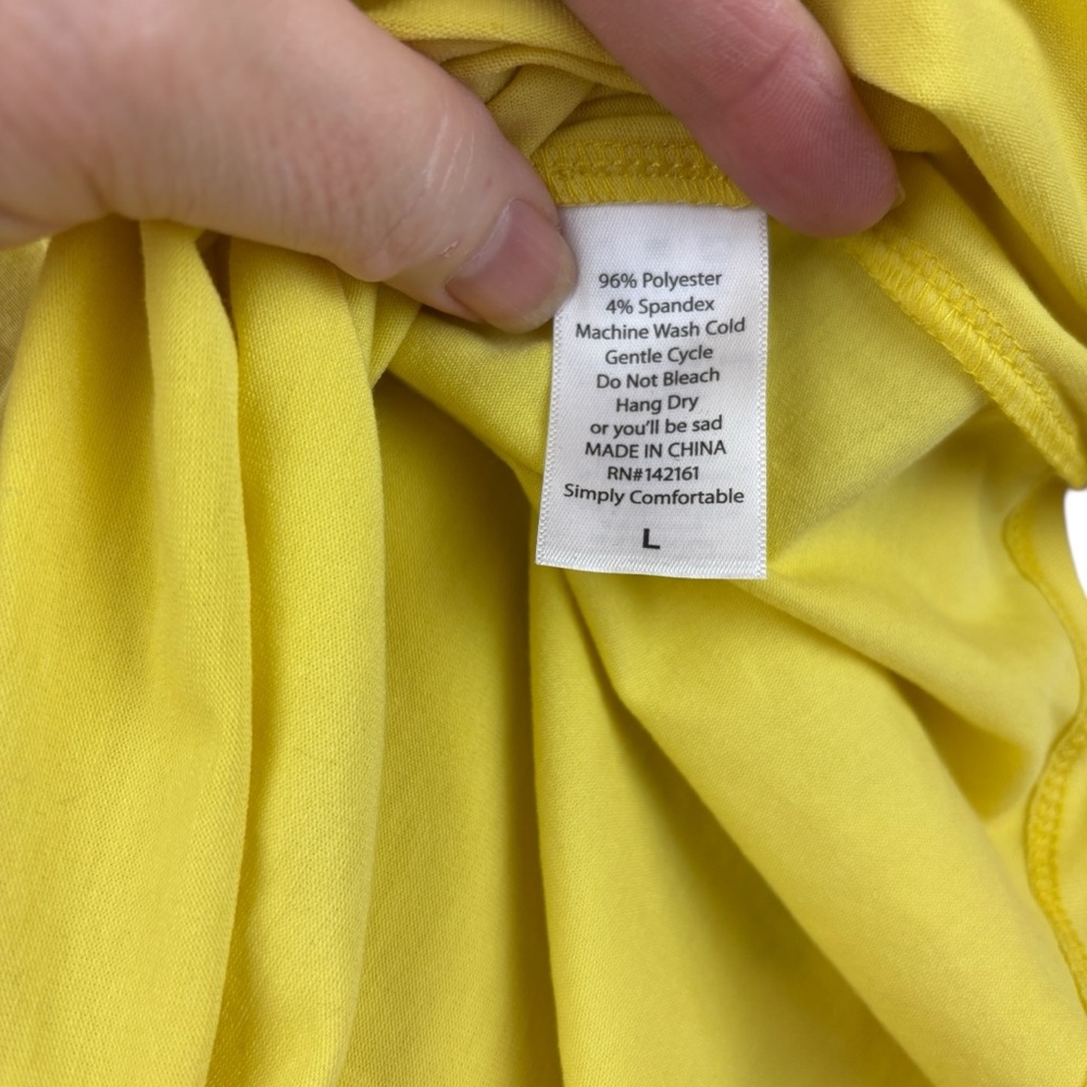 LuLaRoe Randy 3/4 sleeve tee, size Large, NWT, colorful, summer, casual, beach - Picture 10 of 12